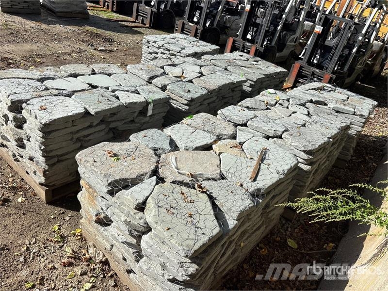 Quantity of (7) Pallets of Tumbled Irregular Blues 其他農業機械