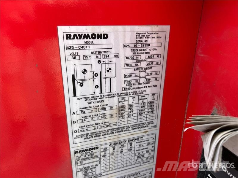 Raymond 4250 リーチフォークリフト