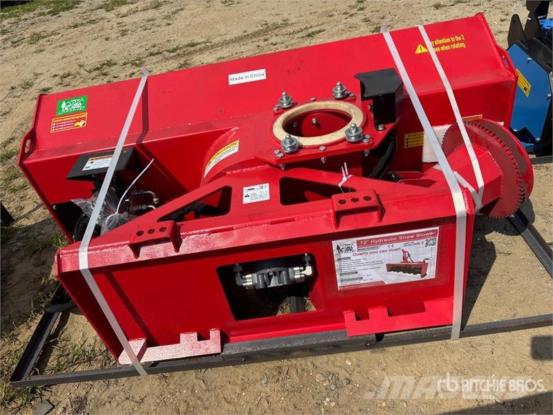  Raytree RHSB72 72 in Skid Steer Snowblower (Unused Snøfresere
