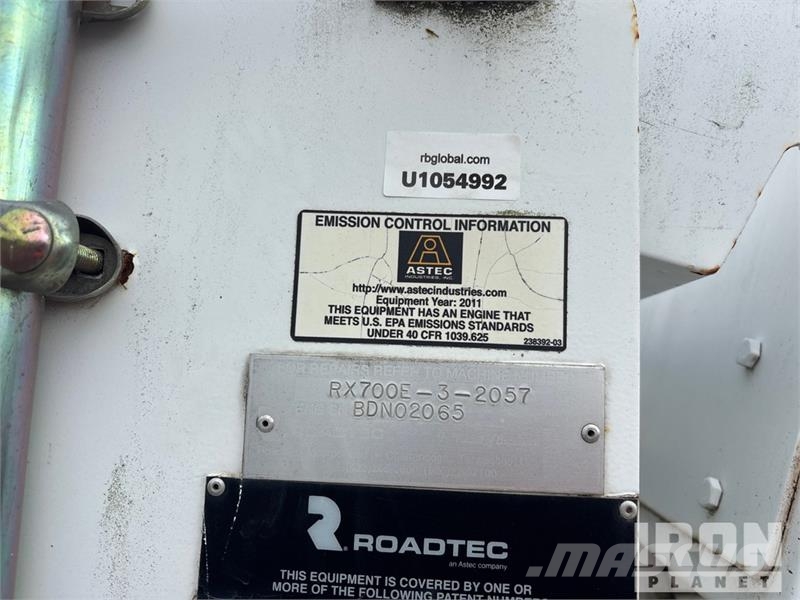 Roadtec RX700 ماكينات الكشط البارد للأسفلت