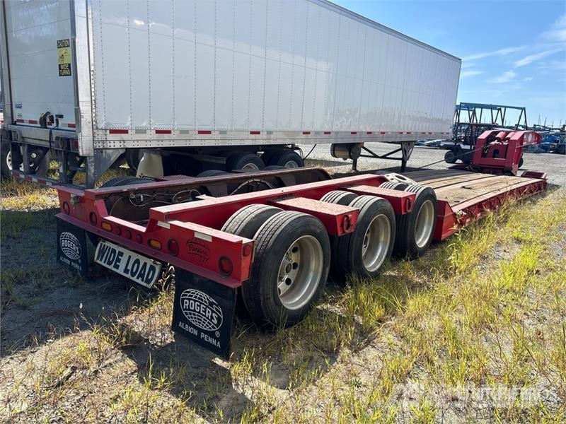 Rogers 50 ton Tri/A Removable Gooseneck Lowboy Trailer Pranchas / Carrega-tudo