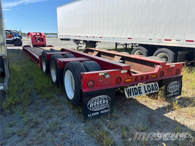 Rogers 50 ton Tri/A Removable Gooseneck Lowboy Trailer Pranchas / Carrega-tudo