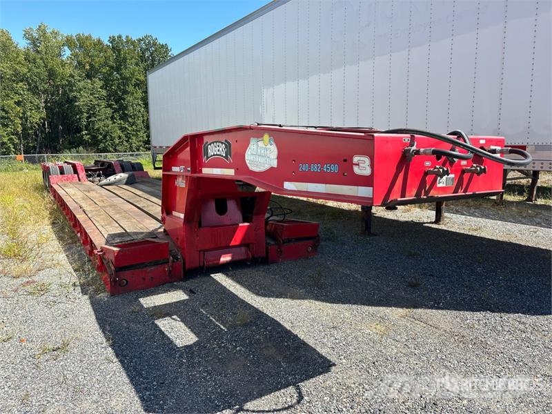Rogers 50 ton Tri/A Removable Gooseneck Lowboy Trailer Pranchas / Carrega-tudo