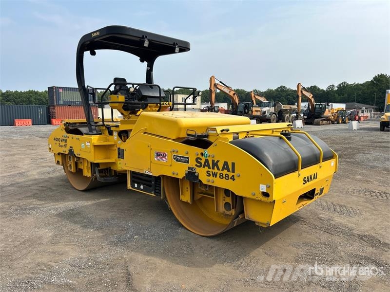 Sakai SW884 Double Drum Roller Οδοστρωτήρες διπλού κυλίνδρου