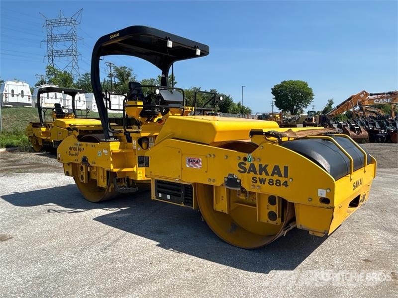 Sakai SW884 Double Drum Roller Οδοστρωτήρες διπλού κυλίνδρου