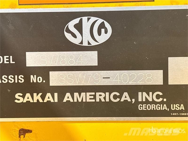 Sakai SW884 Double Drum Roller Οδοστρωτήρες διπλού κυλίνδρου