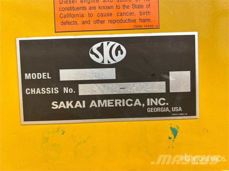 Sakai SW884 Double Drum Roller Οδοστρωτήρες διπλού κυλίνδρου