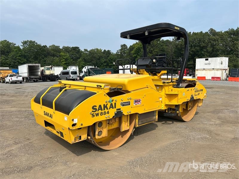 Sakai SW884 Double Drum Roller Οδοστρωτήρες διπλού κυλίνδρου