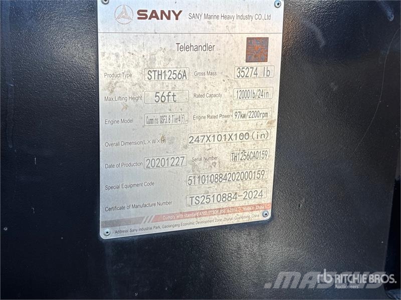 Sany STH1256A Telehandler Telescopic handlers