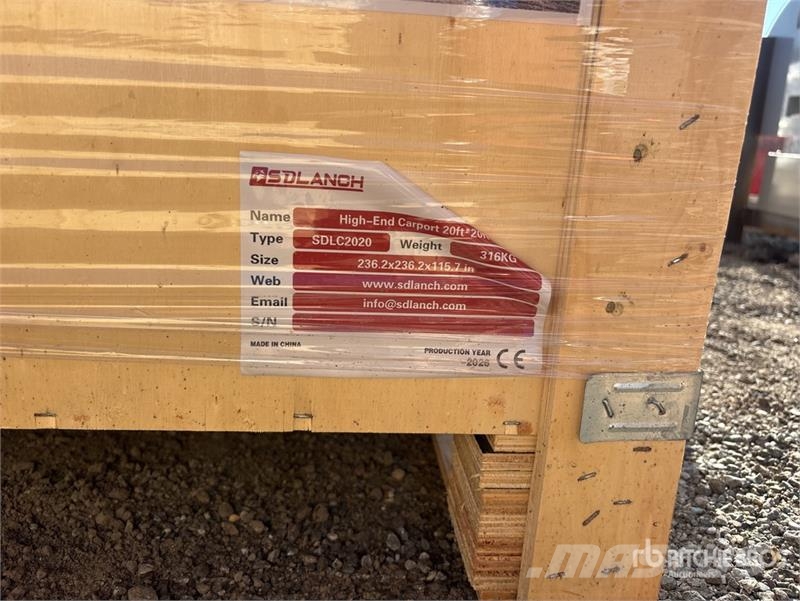 SDLC2020 20 ft x 20 ft Carport (Unused) Сталеві каркасні будівлі