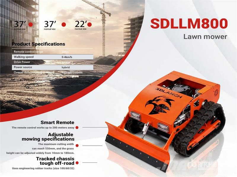 SDLLM800-RED Remote Control Lawn Mower (Unused) Vrtni traktor kosilnice