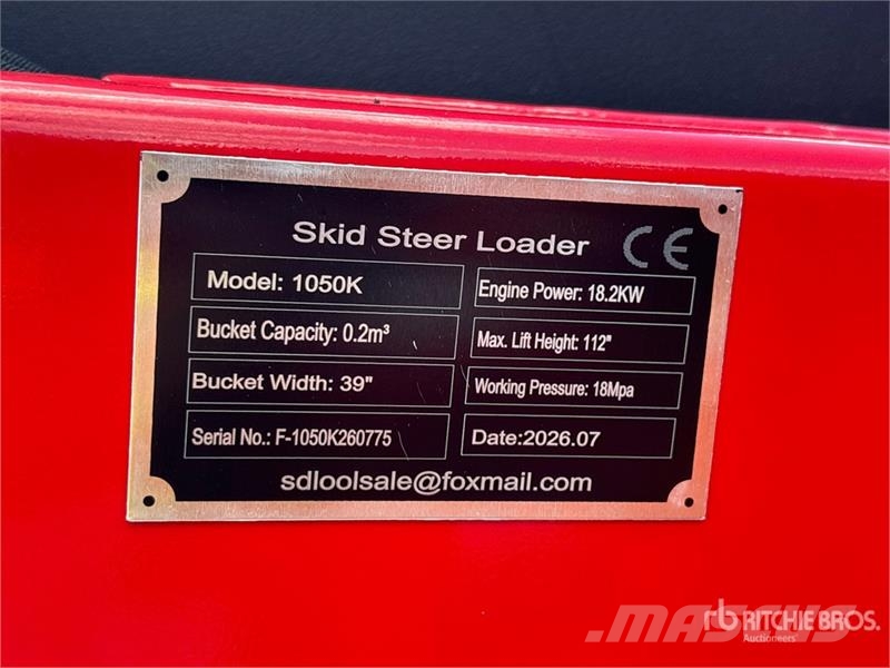 SDLOOL SL-1050K Mini Compact Track Loader (Unused) Kompaktlaadurid