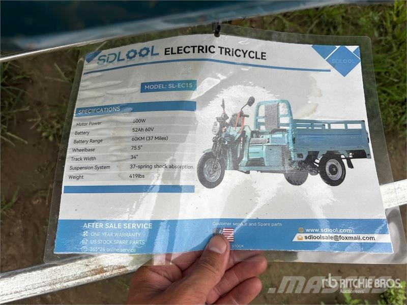 SDLOOL SL-EC15 Electric Trike (Unused) PKWs