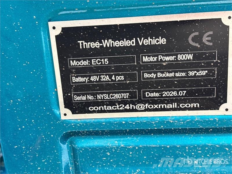 SDLOOL SL-EC15 Electric Trike (Unused) PKWs
