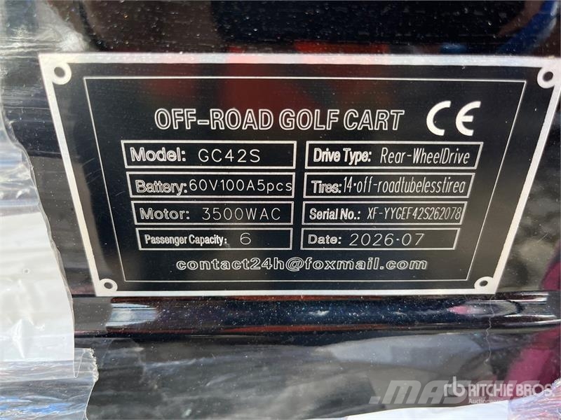  SDLOOL SL-GC42S Electric Off-Road Golf Cart (Unuse Golfo vežimėliai
