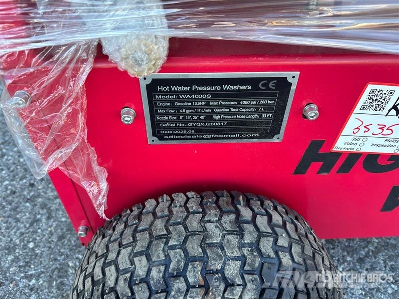  SDLOOL SL-WA4000S Hot Water Pressure Washer (Unuse Korkeapainepesurit