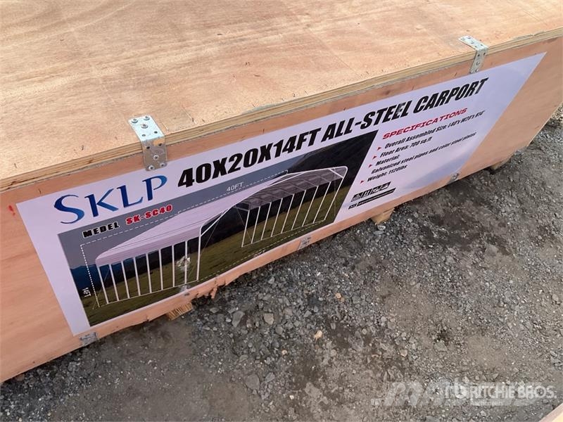 SKLP SK-SC40 20 ft x 40 ft Carport (Unused) Tērauda karkasa ēkas