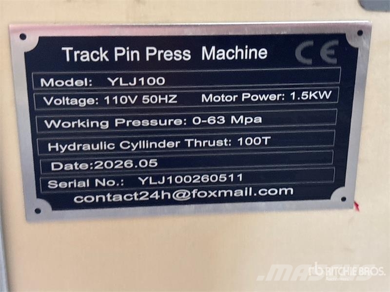 SKLP SK-YLJ100 Hydraulic Track Pin Press Machine ( Drugi deli