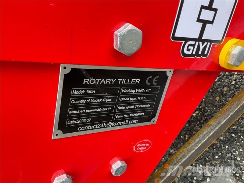  SKLP SK180 67 in Rototiller (Unused) パワーハローとロータリーハロー