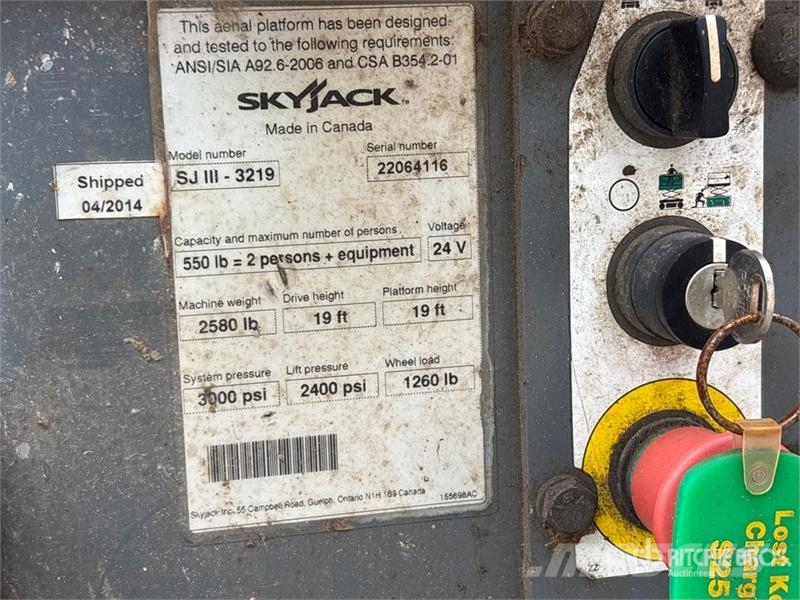 SkyJack SJ3219 Saxlifte