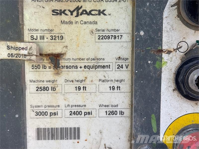 SkyJack SJIII 3219 Electric Scissor Lift Scheren-Arbeitsbühnen