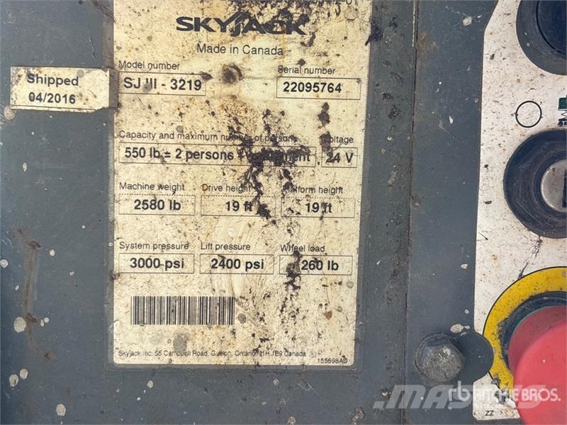 SkyJack SJIII 3219 Electric Scissor Lift Scheren-Arbeitsbühnen
