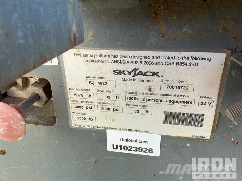 SkyJack SJIII 4632 Electric Scissor Lift 剪式升降機