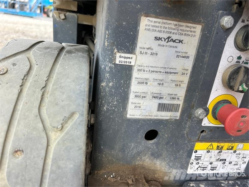 SkyJack SJIII3219 Electric Scissor Lift Elevadores de tesoura