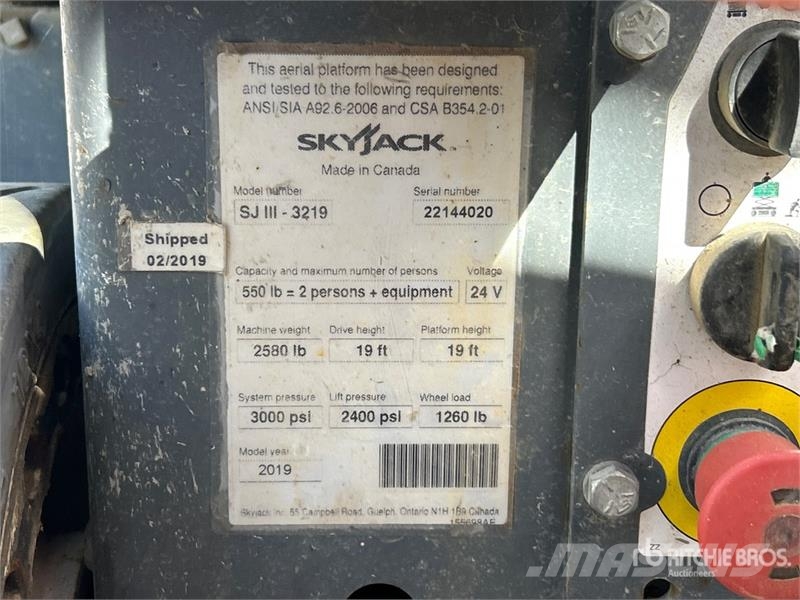 SkyJack SJIII3219 Scissor Lift Škarjaste dvižne ploščadi