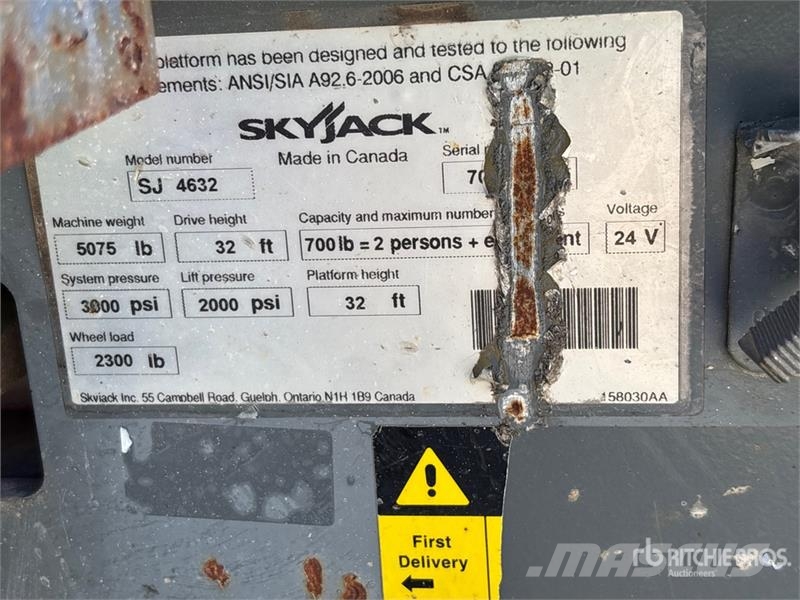 SkyJack SJIII4632 Electric Scissor Lift Scissor lifts
