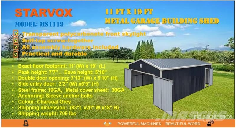 STARVOX MS1119 Shed (Unused) Stahlrahmenaufbauten