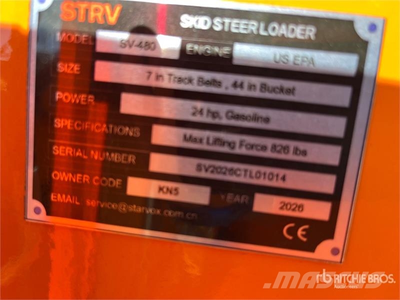  STARVOX SV-480 Mini Compact Track Loader (Unused) Minilæsser - skridstyret