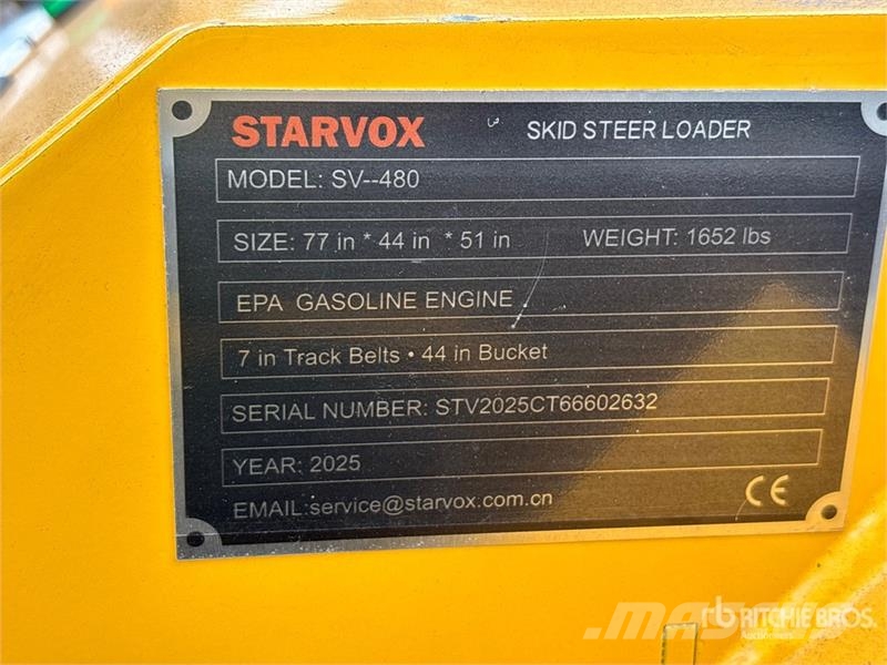 STARVOX SV-480 Mini Compact Track Loader (Unused) Chargeuse compacte