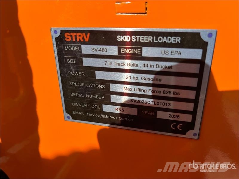  STARVOX SV-480 Mini Compact Track Loader (Unused) Minilæsser - skridstyret