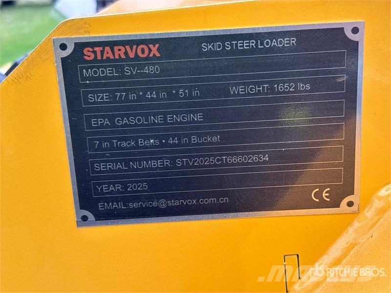 STARVOX SV-480 Mini Compact Track Loader (Unused) Chargeuse compacte