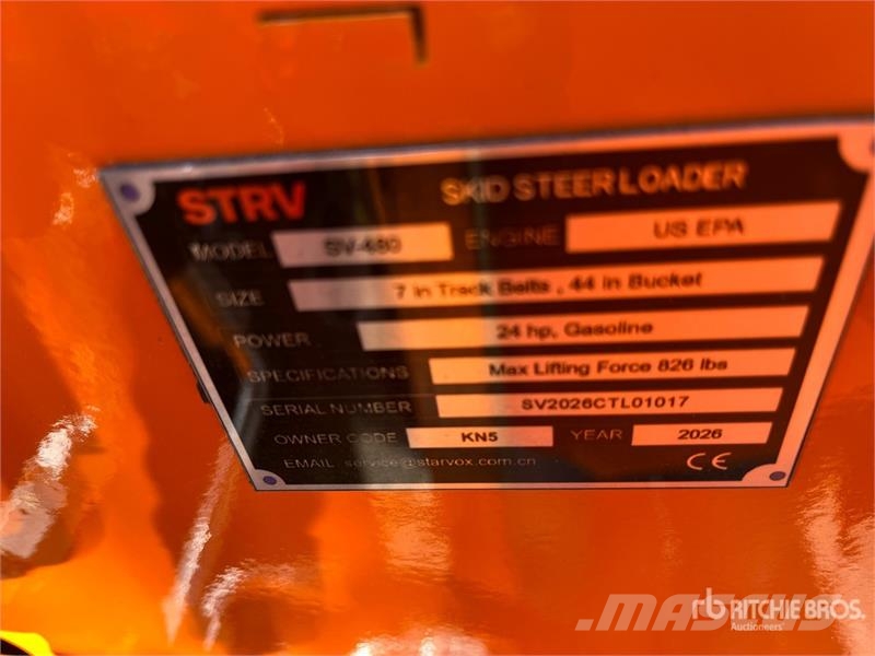 STARVOX SV-480 Mini Compact Track Loader (Unused) Minilæsser - skridstyret