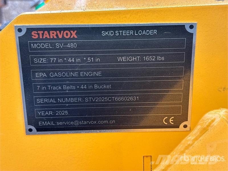 STARVOX SV-480 Mini Compact Track Loader (Unused) Chargeuse compacte