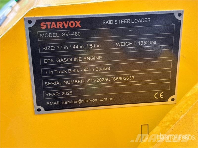 STARVOX SV-480 Mini Compact Track Loader (Unused) Chargeuse compacte