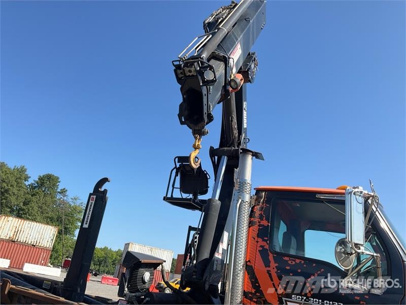 Sterling L9500 6x4 Hooklift Truck w/ Hiab Knuckle Boom Camiones polibrazo
