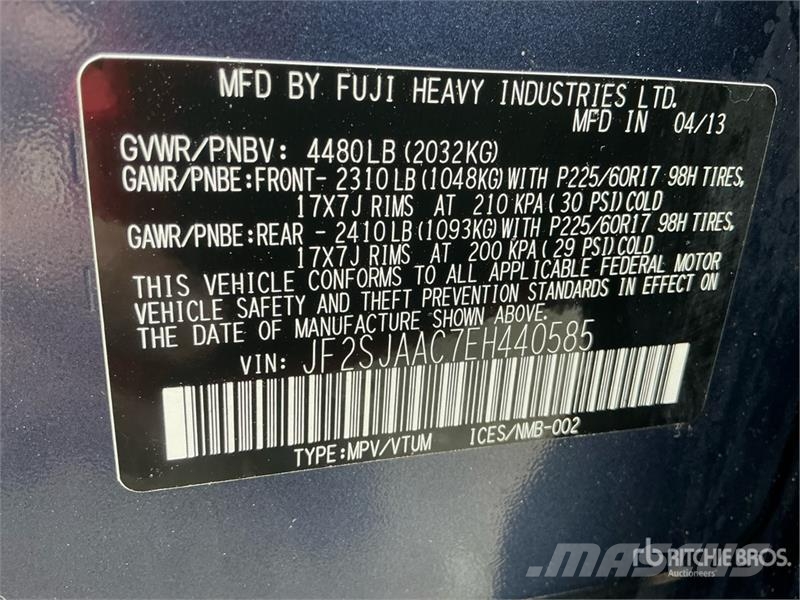 Subaru Forester AWD SUV Avtomobili