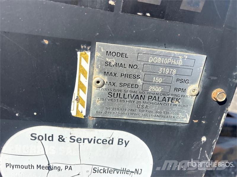 Sullivan DO210PHJD Air Compressor Kompresory