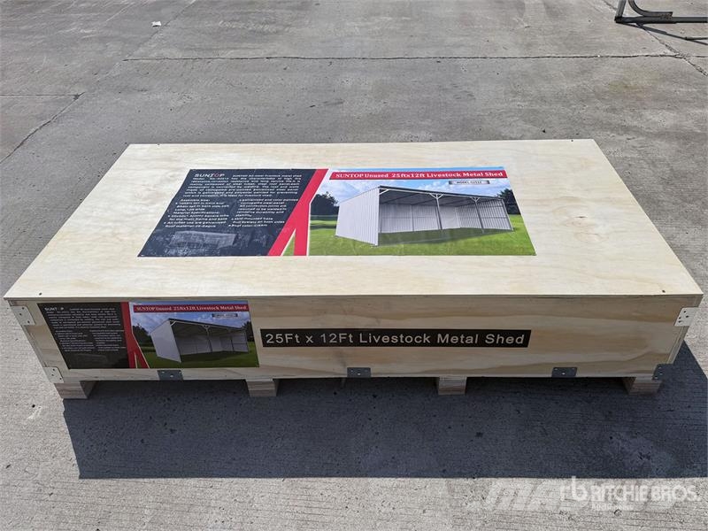 SUNTOP S2512 12 ft x 25 ft Livestock Shelter (Unus 其他畜牧業機械和配件