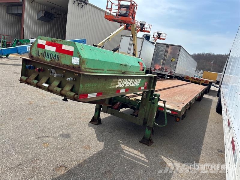 Superline DO20T492CDU 40 ft T/A Sliding Axle Container Trail Remolques portacontenedores