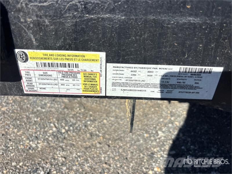 sure-trac STUTT8220-BP-100 20 ft T/A Utility Trailer Muud haagised