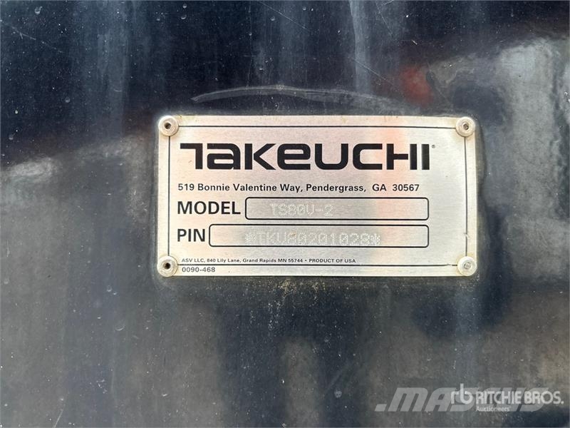 Takeuchi TS80V-2 Skid Steer Loader Міні-навантажувачі