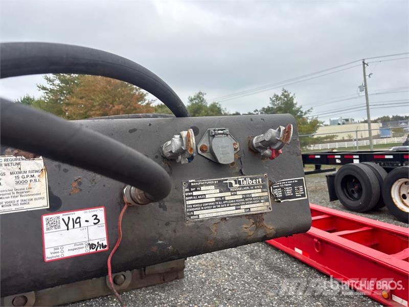 Talbert T3DW-50SA Tri/A Removable Gooseneck Lowboy Trailer 低架裝載車