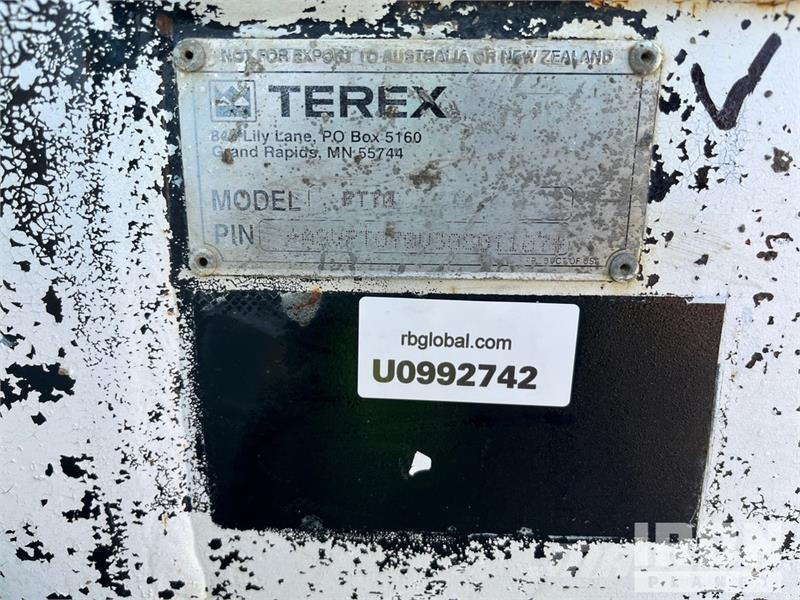 Terex PT70 High Flow Compact Track Loader Minicargadoras