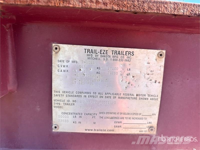Trail-Eze TE80XT 48 ft T/A Sliding Axle Trailer 低架裝載車