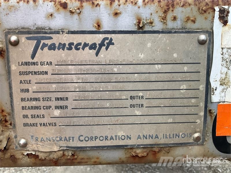Transcraft TL 110 T/A Log Trailer مقطورات أشجار