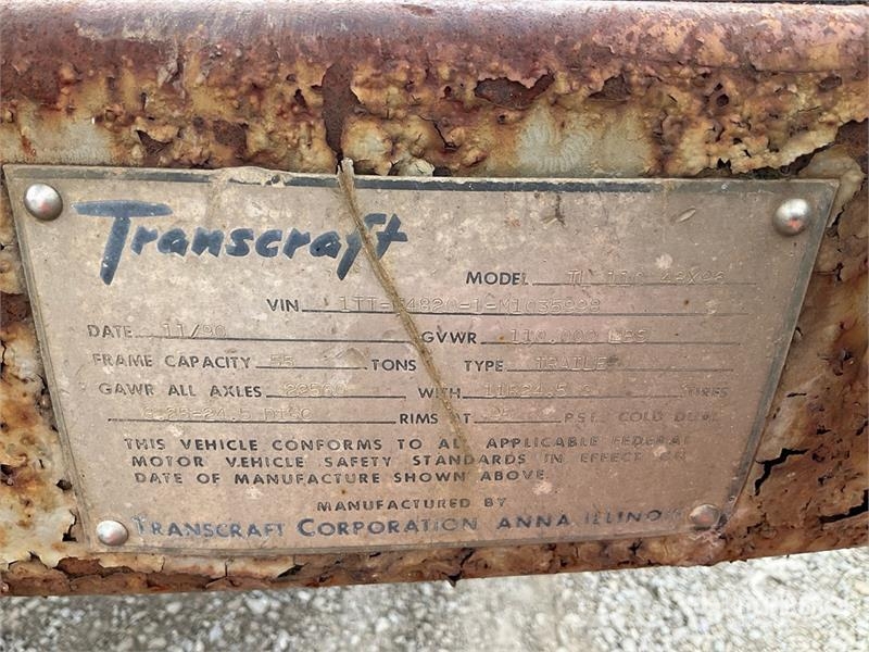 Transcraft TL 110 T/A Log Trailer مقطورات أشجار